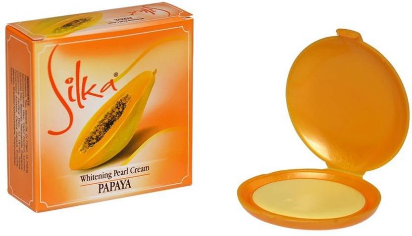 Silka Papaya Whitening Pearl Cream, 6g - Madam's Choice