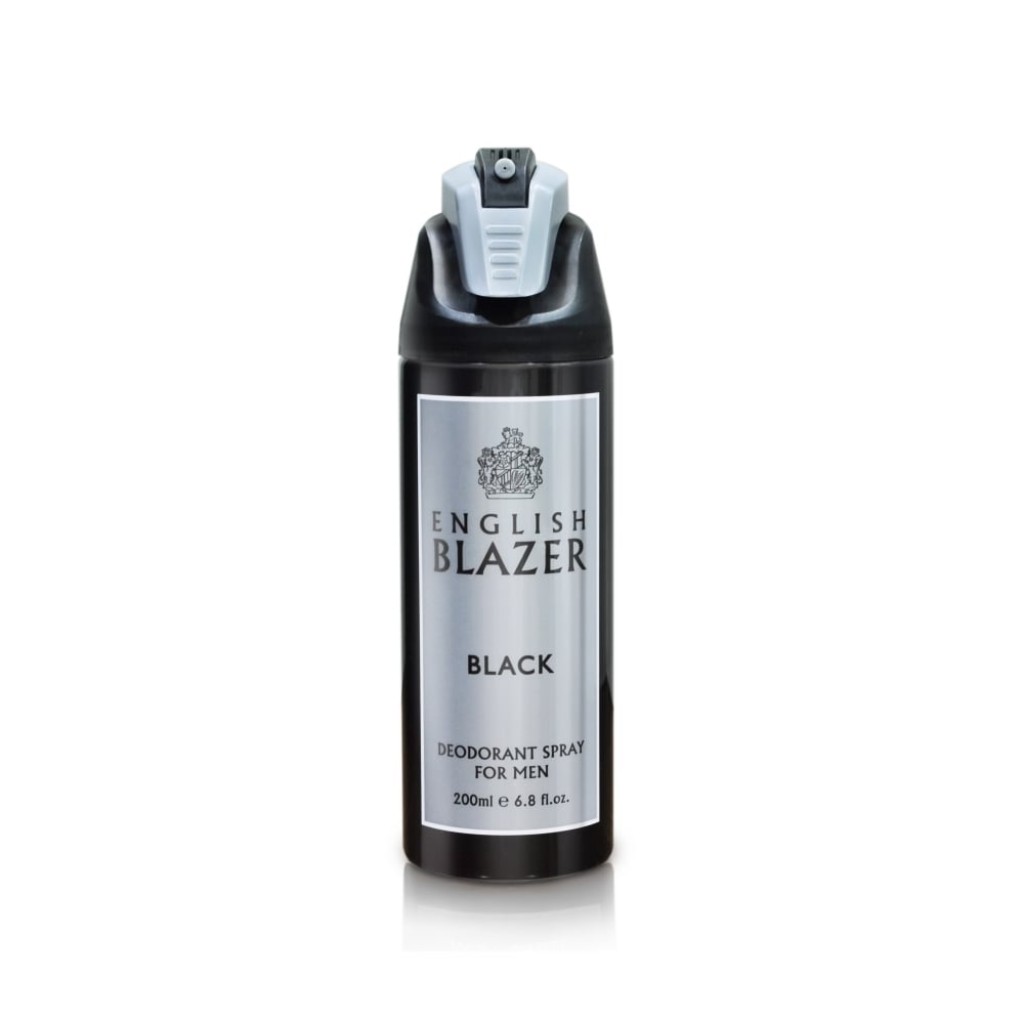 English Blazer Black Deodorant For Men - 200ml - Madam's Choice